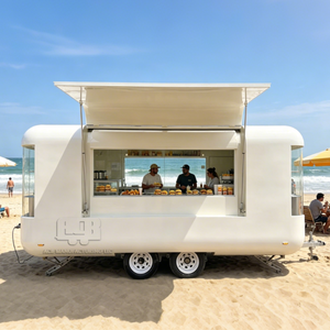 ACB Wings Commercial Fiberglass Fast Food Truck Electricity/Gas Kitchen Trailer Candy Chips Customization Service Built-In Power - Product Image 3