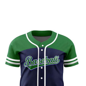 Custom Manufacturer's Adults Size Baseball Jersey Top Selling Breathable 100% Cotton Anti-Bacterial Quick Dry Baseball Jersey - Product Image 4