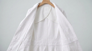 เสื้อกาวน์แล็บ Lookati ผ้าฝ้าย 100% คุณภาพสูง สีเขียว สำหรับทุกเพศ โรงพยาบาล บริการสั่งทำพิเศษ - Product Image 3