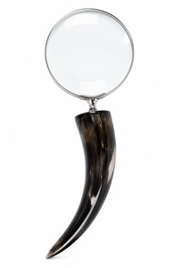 Loupe élégante avec poignée en corne et lentille ultra-claire pour la décoration de bureau - Product Image 2