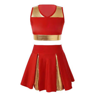 Ropa de Entrenamiento, Último Diseño, Vestido de Animadoras al por Mayor, Vestido de Animadoras con Contraste de Color - Product Image 1