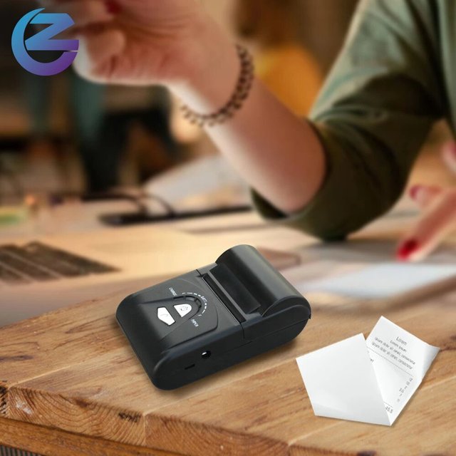 Portable Thermal Printer ZCS103 With Fast Bluetooth Pairing USB Upgrade 58mm Paper Width and Clear Font Output