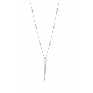 Collar de Perlas de Agua Dulce con Borla, Cadena Elegante, Colgante Largo Minimalista para Mujer, para Fiestas y Bodas - Product Image 2