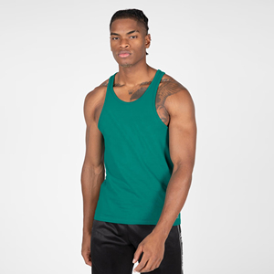 เสื้อกล้ามออกกำลังกาย Muscle Cut Gym Stinger Vest ผ้าสแปนเด็กซ์ผสมคอตตอน ยืดหยุ่น น้ำหนักเบา ระบายอากาศได้ดี แห้งเร็ว เหมาะสำหรับการฝึกซ้อม รับผลิตตามแบบ OEM - Product Image 1