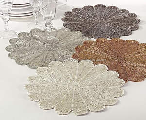 <b>Direct</b> Factory Glass Beaded Placemat From India Seed <b>Bead</b> Washable Placemat Table Decor New Design Table Placemat - Product Image 5