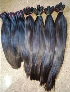 Cabello Indio Natural, Cabello Liso Indio Natural, Peluca de Encaje HD, Extensiones de Cabello Humano de Gran Longitud, Clip para Fijar, Volumen Completo, Textura Suave - Product Image 4