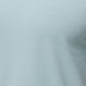 T-shirt pour homme de bonne qualité, coupe ajustée, manches courtes, col rond, couleur unie, tricoté, style décontracté, bleu clair, disponible à la vente - Product Image 6