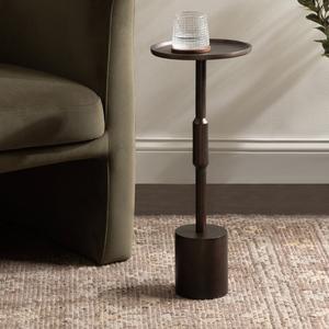 Mesa de Cóctel Moderna de Aluminio de Alta Calidad, Mueble Premium con Detalles Metálicos, Mesa Auxiliar para el Hogar, Hotel, Vino y Bebidas, Latón - Product Image 4