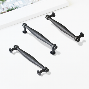 OEM Available Zinc Alloy Cabinet Handle Vintage <b>Rustic</b> Curved Drawer Pull for Kitchen Bathroom Dining Room Nightstand Furniture - Product Image 2