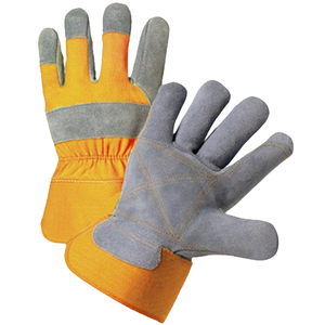Yellow Construction Safety <b>Gloves</b> with Cotton Back Knit Cuff Anti-Slip & Anti-Static High Quality Reasonably Priced - Product Image 5