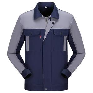 Chaqueta de uniforme para hombre para Taller de fábrica, soldador eléctrico, reparación, traje de algodón con múltiples bolsillos, logotipo impreso, trabajo antiestático - Product Image 3