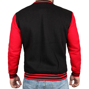 Men's Vintage Winter Bomber Jacket Trendy Varsity Breathable Knitted Single Breasted Cow Skin Letterman Plus Size Eco-Friendly - Product Image 5