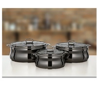 Plat de service rond en acier inoxydable argenté, très demandé, avec support et couvercle, plat décoratif poli pour hôtel et maison