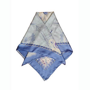 Pañuelo Clásico de Seda Sólida para Mujer, Elegante Pañuelo Largo de Seda para Mujer, Pañuelo de Seda de Alta Calidad para el Cabello para Mujer - Product Image 3