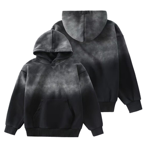 Sweat-shirts pour hommes les plus vendus, couleur noire, pull-over, couche intérieure chaude, ourlet côtelé, pour hommes - Product Image 1