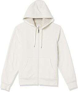 Sudadera con Capucha Ligera para Hombre, con Cierre, de Felpa, Corte Regular, Informal, para Invierno, de Color Sólido, Tejida en Algodón - Product Image 2