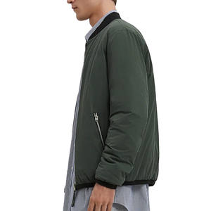 Blousons Bomber en Nylon Zippés à Prix Abordable pour Hommes, Coupe Droite, Poignets Longs Côtelés, Coupe-Vent Fin à Capuche, Faible MOQ, Style Streetwear - Product Image 2