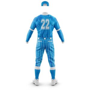 Tenues de baseball personnalisées de haute qualité, imprimées sur mesure, en tissu 100% polyester, logo personnalisé, tailles variées, séchage rapide - Product Image 3