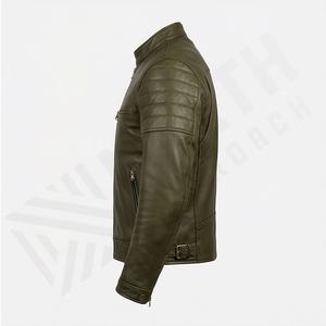 Chaqueta de Motociclista de Cuero Genuino para Hombre de la Mejor Calidad, Nueva Colección de Invierno, Chaquetas de Motocicleta con Protecciones Desmontables Personalizadas - Product Image 3