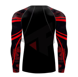 Service OEM, qualité supérieure, rashguard uni à manches longues, style unique, utilisation en extérieur. - Product Image 3