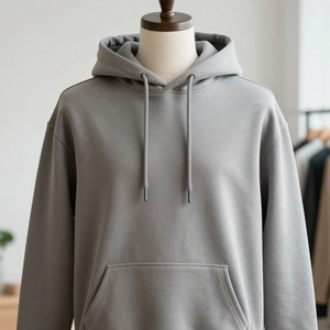 เสื้อฮู้ดดี้แฟชั่นแบบไม่มีซับใน ผ้าฝ้ายน้ำหนักเบา สวมใส่สบาย เหมาะสำหรับลำลอง พร้อมบริการรับผลิตแบบ OEM ODM - Product Image 6