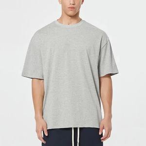 T-shirt Homme Kaki Oversize à Épaules Tombantes, Coton 200 GSM, Manches Courtes, Col Rond, Coupe Ample, Style Décontracté Streetwear, Idéal Été - Product Image 2