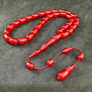 Tasbih artisanal en résine fait main, compteur de Dhikr islamique, élégantes perles de prière religieuses avec forme de hibou et thème ange - Product Image 4