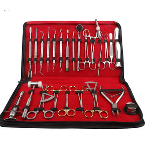 Instrumentos Dentales, Kit de Instrumentos Quirúrgicos Dentales, Kit de Cirugía de Implantes Dentales de Acero Inoxidable para Laboratorio Dental, por Dentavex - Product Image 1