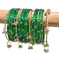 Bracelets Churiyan Kasmiri tendance en acier inoxydable plaqué argent, fabriqués à la main au Pakistan, pour femmes