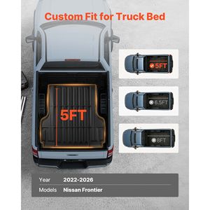 Tapete de TPE de Alta Resistencia para Camioneta, Ajuste Personalizado para Nissan Frontier 2022-2026, Protección para Todo Clima, Accesorio para Carga de Camioneta - Product Image 2