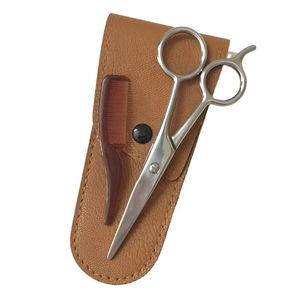 2026 Stainless Steel 5 Inches Nose Hair & Beard Trimming <b>Scissors</b> Thinning Shears For Salon Hair Cutting - Product Image 1