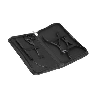 Kit de Herramientas para Aplicación de Extensiones de Cabello con Alicates, Microperlas, Aguja de Bucle y Bolsa de Almacenamiento para Profesionales de Belleza - Product Image 2