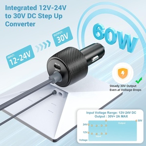 Adaptador para Auto Starlink Mini, Convertidor Elevador de Voltaje de 12V-24V a 30V CC, <span class=keywords><strong>Cargador</strong></span> CC de 60W y Fuente de Alimentación USB-<span class=keywords><strong>C</strong></span> PD de 27W para - Product Image 2