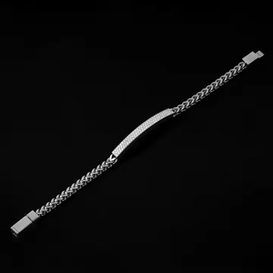 Handmade Seven Wonders <b>Bracelet</b> 18k WHITE Gold Chain Moissanite <b>Bracelet</b> Bangle Diamond <b>Bracelet</b> Gift for - Product Image 3
