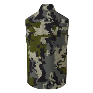 Gilet matelassé sans manches coupe-vent et imperméable à imprimé numérique camouflage, idéal pour le tir, la randonnée et la chasse – Nouvelle collection très demandée - Product Image 2
