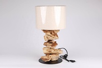 Lampe de sol en bois de style Art déco moderne avec couleur et taille personnalisables pour la décoration de la maison, de l'hôtel et du restaurant - Design de luxe