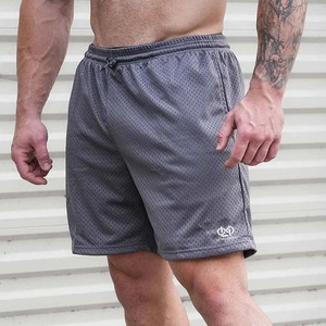 Shorts de sport à séchage rapide, respirants, en tissu toile double couche, personnalisés, 220g, 100% polyester, taille mi-haute élastique - Product Image 1