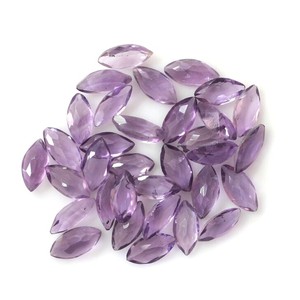 Piedras Preciosas Sueltas de Amatista Púrpura Natural, Corte Marquesa, 5x10mm, Calibradas y Facetadas, para Fabricación de Anillos, Joyería Fina, Venta al Por Mayor - Product Image 3