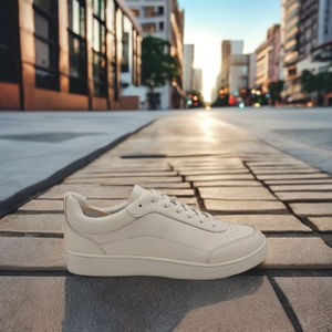 Chaussures de course décontractées en cuir antidérapantes respirantes légères unisexes à la mode avec bout fermé pour des promenades quotidiennes actives - Product Image 1