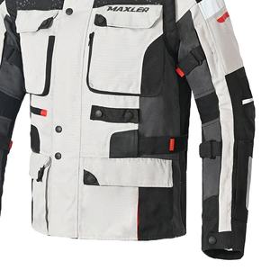 Veste de tourisme longue et résistante avec rembourrage anti-choc homologué CE, veste de tourisme longue en textile pour hommes, fabricant direct d'usine - Product Image 5