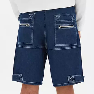 Servicio OEM, Pantalones Cortos de Mezclilla Sólidos 100% Algodón para Hombre, Diseño y Logotipo Personalizados de Alta Calidad - Product Image 6
