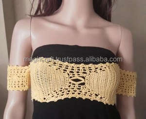 Conjunto de Bikini de ganchillo Formal de talla grande para mujer, cintura imperio India hecha a mano, otoño, Material surtido, venta al por mayor, vestidos de mujer - Product Image 5