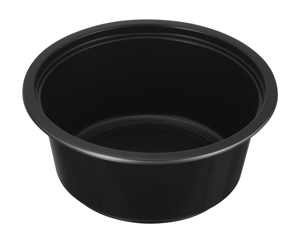 Couvercle de bol rond noir en PP jetable et biodégradable, compatible micro-ondes, pour conteneur alimentaire à emporter, usage restaurant et hôtel, style moderne - Product Image 2