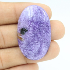 Charoita Púrpura Natural, Cabujón Liso, Piedra Preciosa Pulida Suelta para Fabricación de Anillos y Colgantes, Precio al por Mayor, Grado AAA - Product Image 5