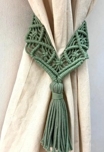 Set of 2 Tassel Curtain Tiebacks - Decorative Curtain Holdbacks - Product Image 3
