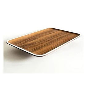 Modern Wooden Food Serving Tray Eco-Friendly Dishwasher Safe Custom Finish Customized Logo for Home <b>Hotel</b> <b>Restaurant</b> Wholesale - Product Image 1