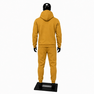 Conjunto Deportivo Premium para Hombre en Dorado, Sudadera y Pantalones Largos de Algodón, Ropa Casual de Otoño con Diseño Estampado en la Parte Delantera, Estilo Urbano - Product Image 2