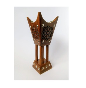 Quemador de incienso de madera ligero, fácil de transportar para viajes, meditación y uso en exteriores. - Product Image 1