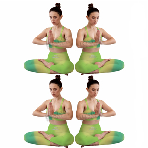 Conjuntos de yoga transpirables y cómodos para mujer con top y pantalón a juego, elegantes conjuntos de yoga para mujer para el gimnasio. - Product Image 6