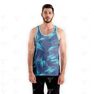 Camiseta sin Mangas de Alta Calidad para Hombre, Cuello Redondo Informal, Ligera, Mezcla de Poliéster/Algodón Suave, Transpirable, Ecológica, de Secado Rápido - Product Image 3